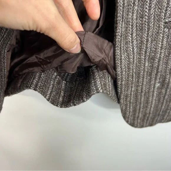 Vintage tailored preppy old money tweed stripe brown fitted jacket blazer - Picture 11 of 11